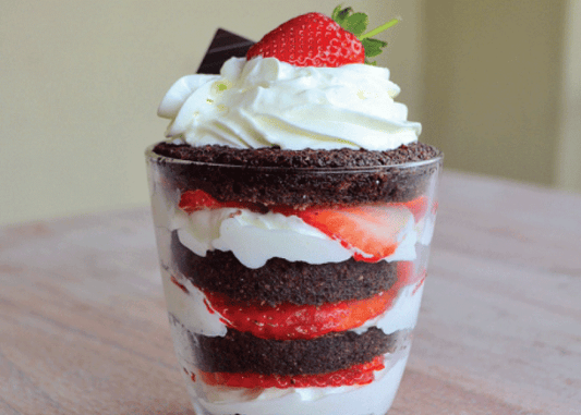 Not so Naughty Chocolate Trifle