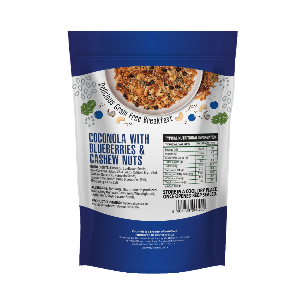 COCONOLA - Blueberry & Cashew Nuts 300g