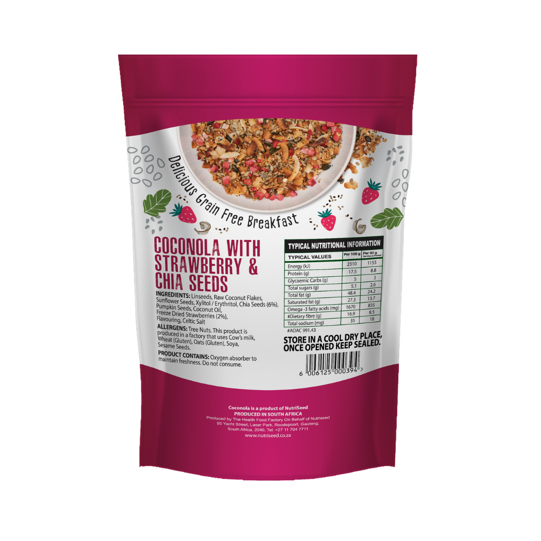 COCONOLA - Strawberry & Chia 300g